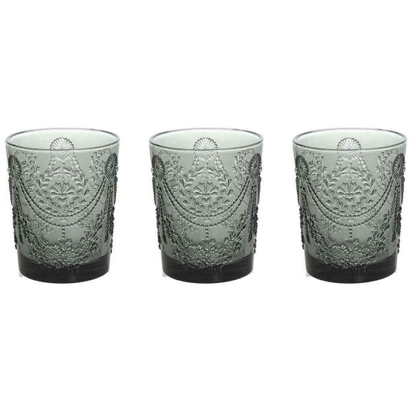 Set 6 pahare rocks Savoia Grigio 320 ml - N3585N20056