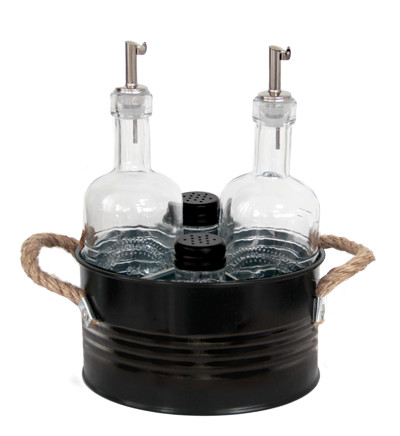 Set condimente Old School Black 5 piese - 931113
