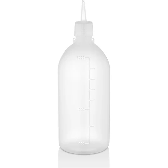 Sticla transparenta polietilena pentru ulei / otet 1000 ml