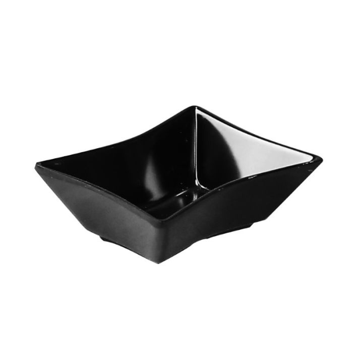Bol melamina patrat negru Efay Galaxy negru 8 x 8 cm