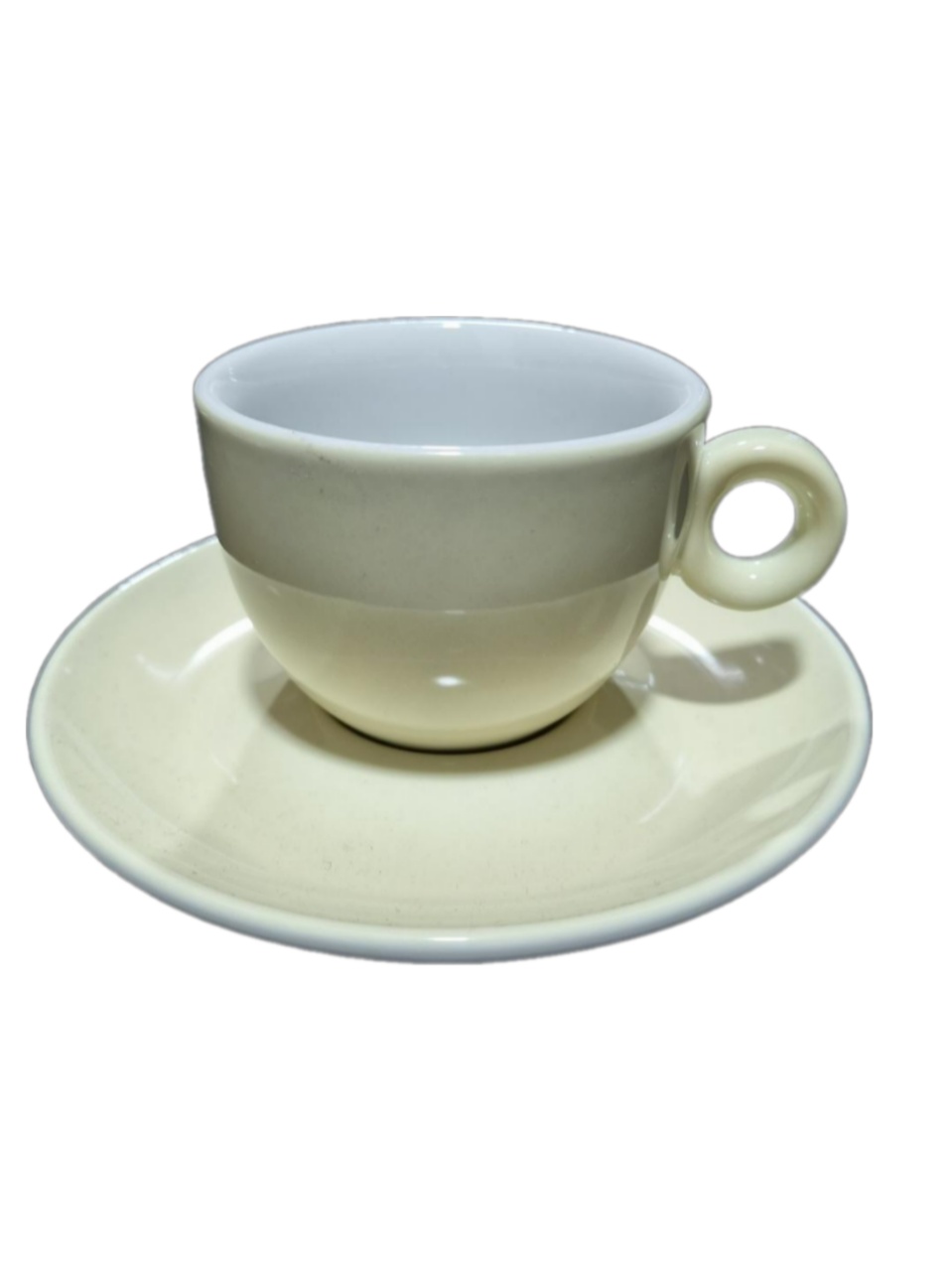 Ceasca + farfurie cafea Apulum Opus bej 210 ml