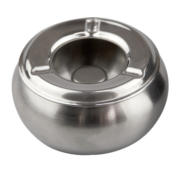 Scrumiera inox antivant ø 10 cm