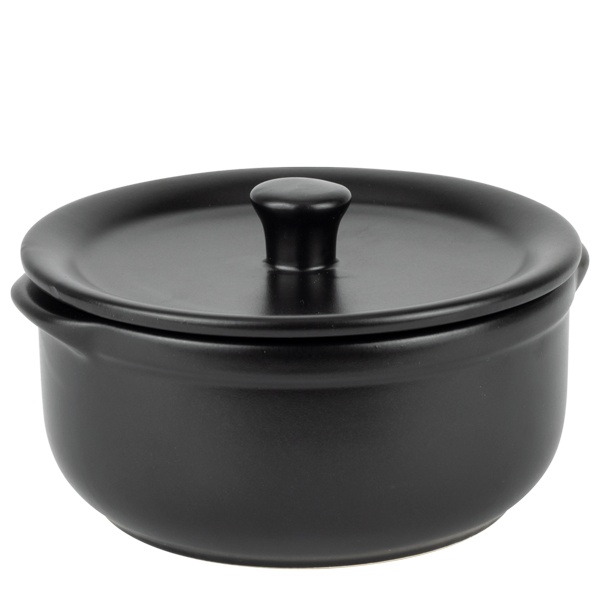 Vas cu capac Black 14 cm