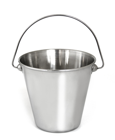 Vas gheata inox cu maner Luna H 13 cm