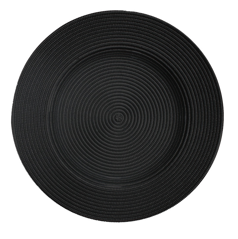 Farfurie suport sticla (charger ) Black 32 cm