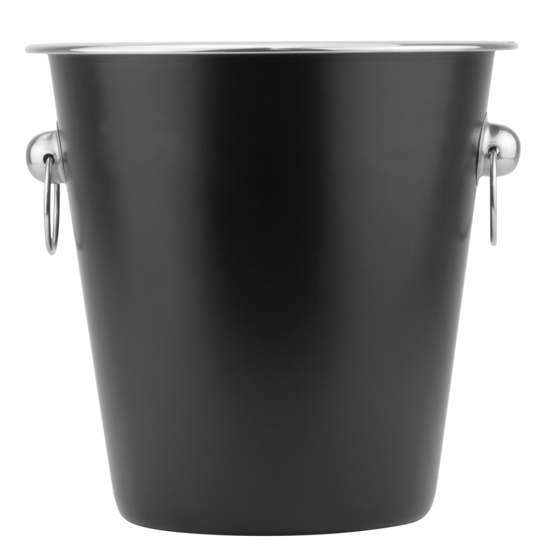 Frapiera sampanie , vin , cu 2 inele , inox , Black 22 x (H) 21 cm