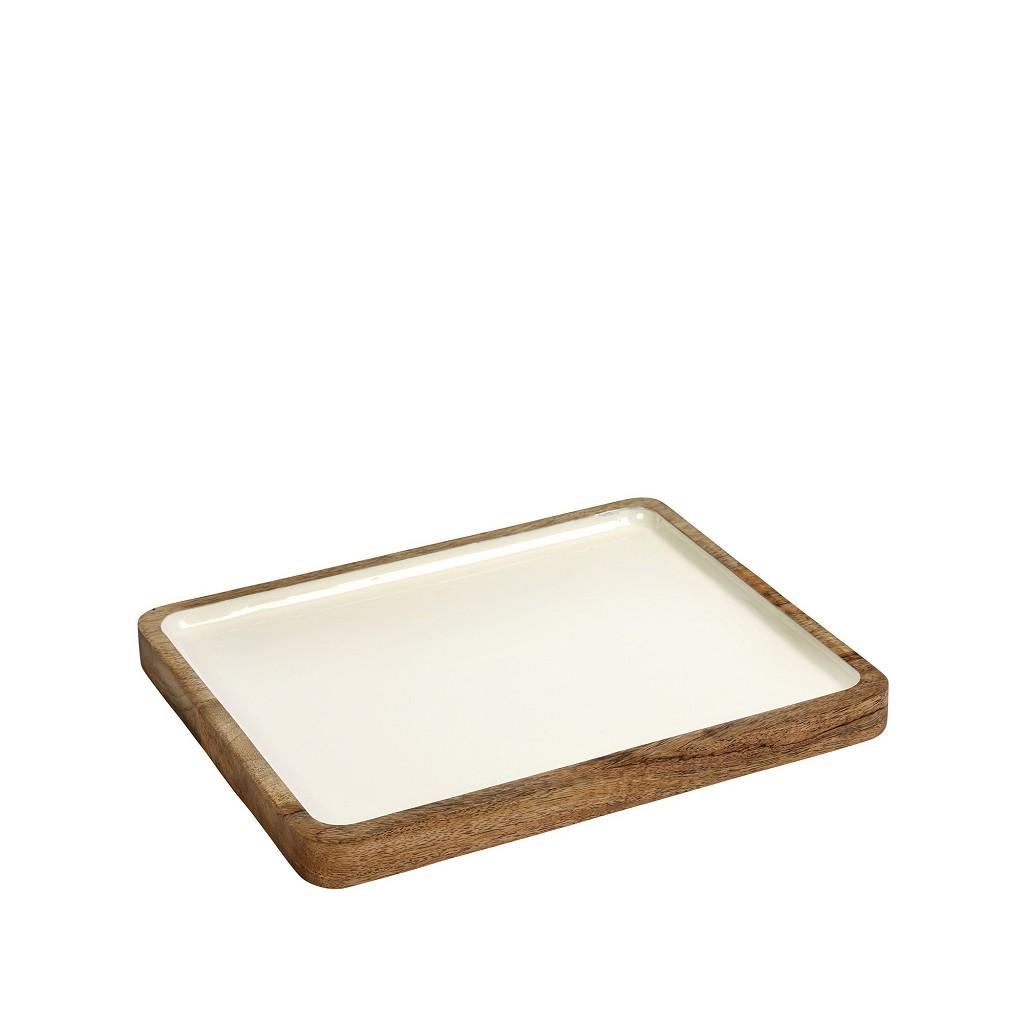Platou lemn GN 1 / 2 Mango Brown/White AKB104