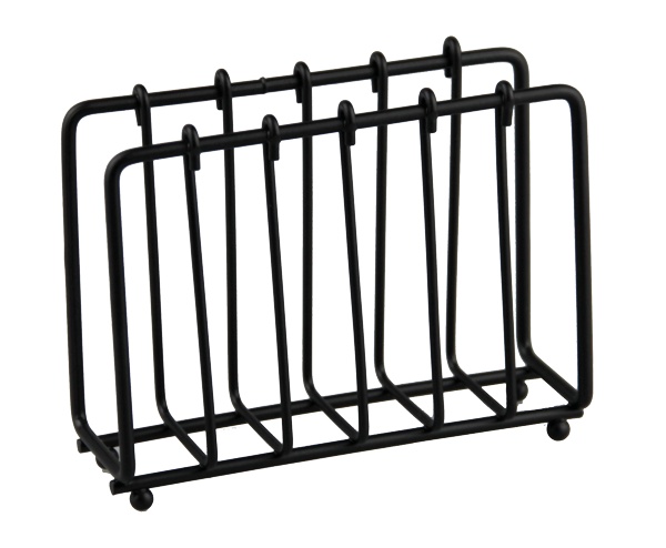 Suport servetele metal Black 13 x 4.5 x H 10 cm - 32139