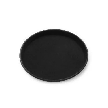 Tava servire antialunecare rotunda Black 40 cm