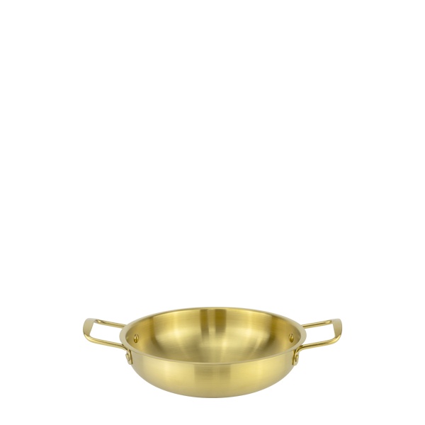 Vas servire rotund Charm Gold 21 x 6 cm