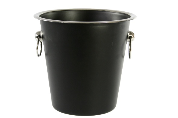 Frapieră șampanie , vin , cu 2 inele Cosy&Trendy Black 21 x (H) 21 cm