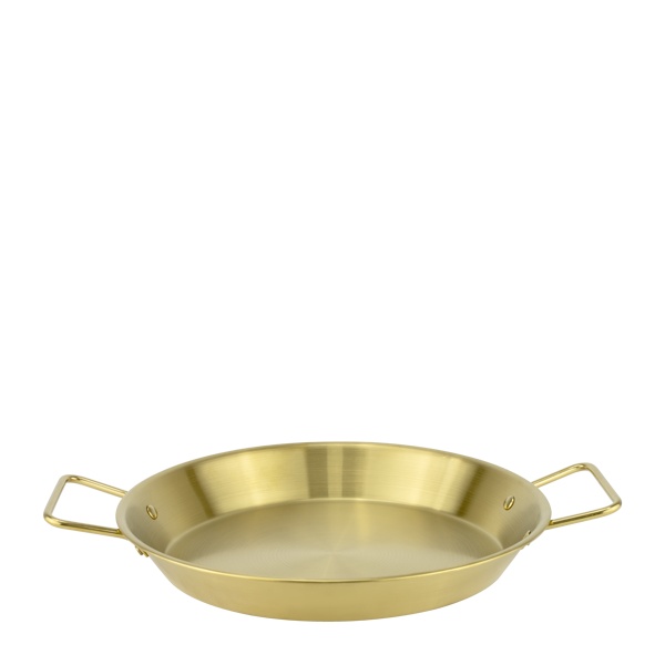 Tigaie cu 2 manere pentru paella Charm Gold 30.5 cm