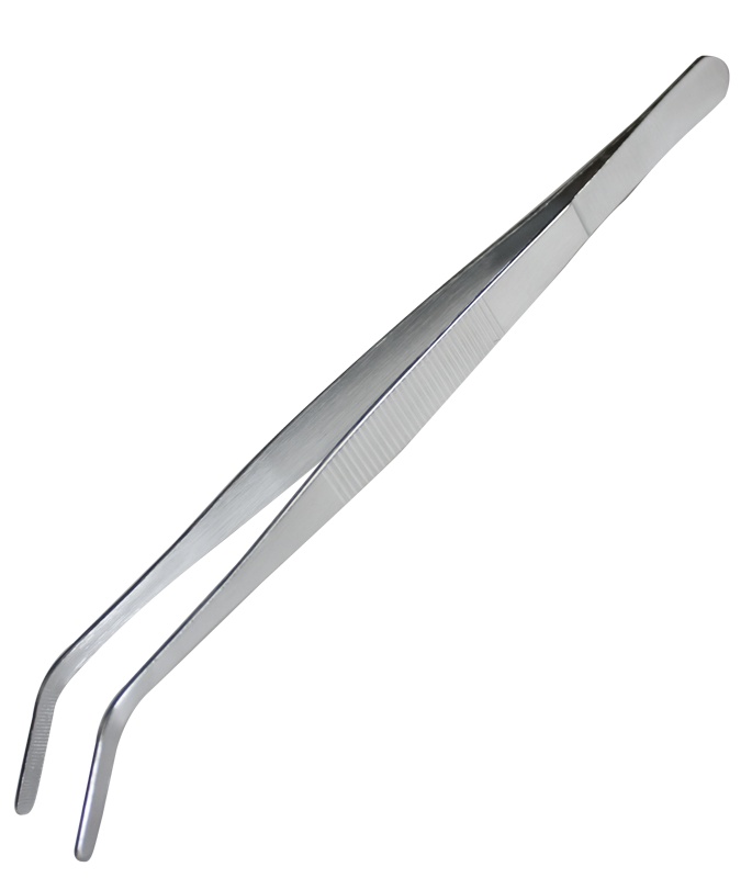 Cleste curbat de tip penseta inox 25 cm - 981152