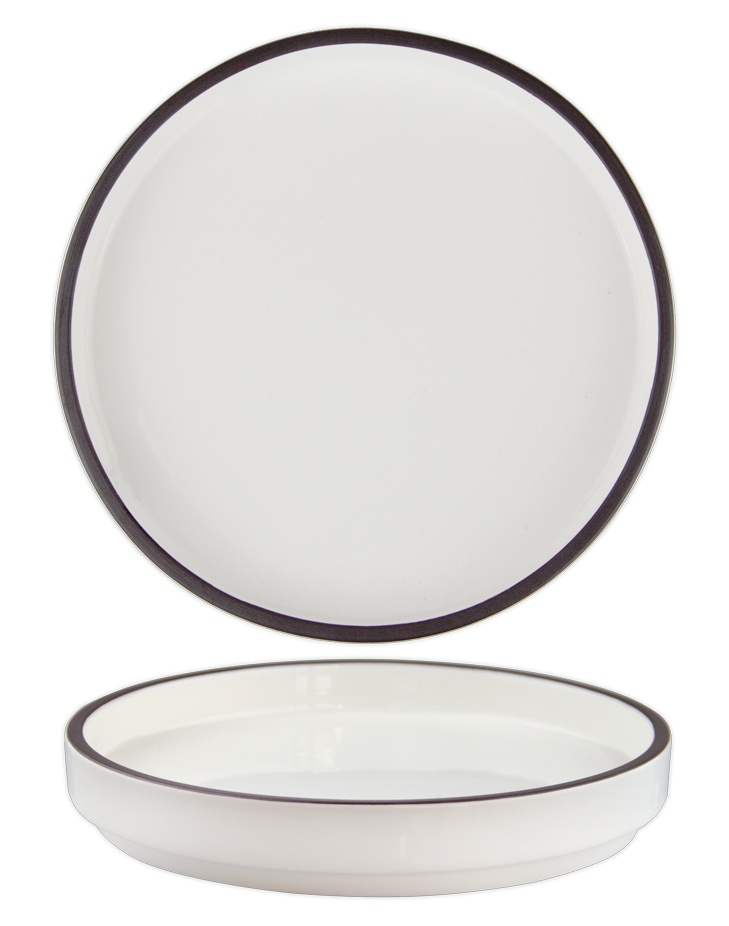 Farfurie intinsa Hella Black & White 26 cm-56438