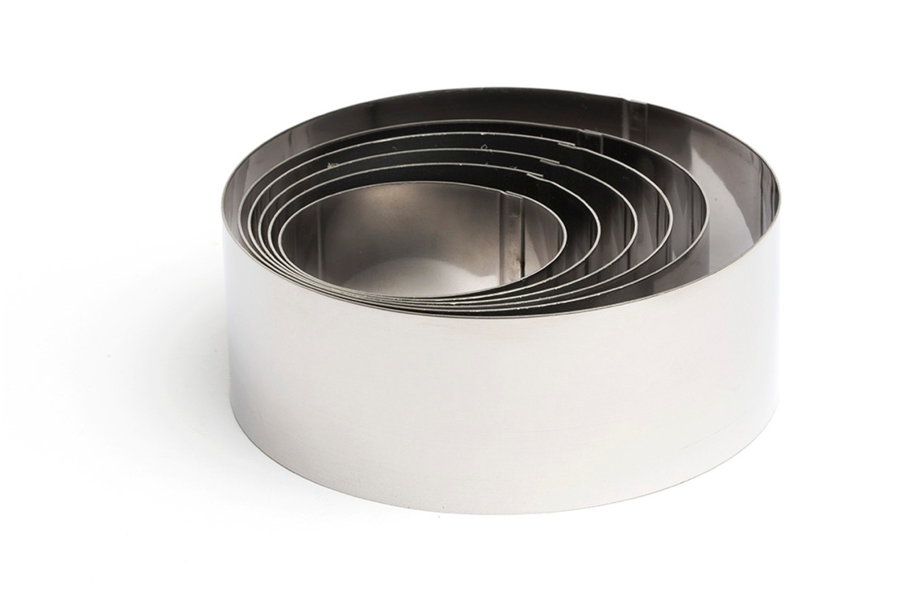 Forma patiserie rotunda , set 6 buc , Comas H = 4.5 cm