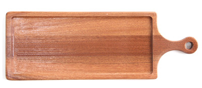 Platou lemn servire cu maner , 58 x 17 x (H) 1.5 cm