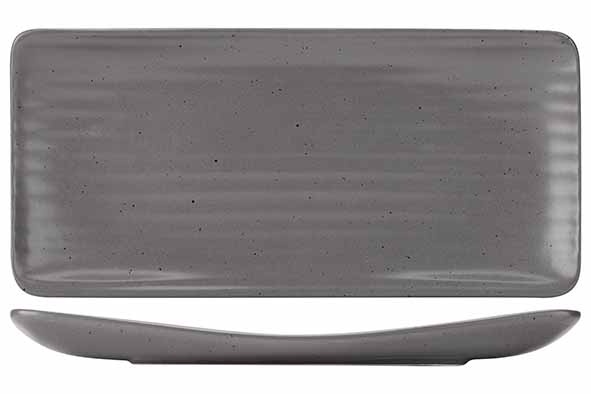 Platou rectangular Artisan Grey 30 x 15 cm