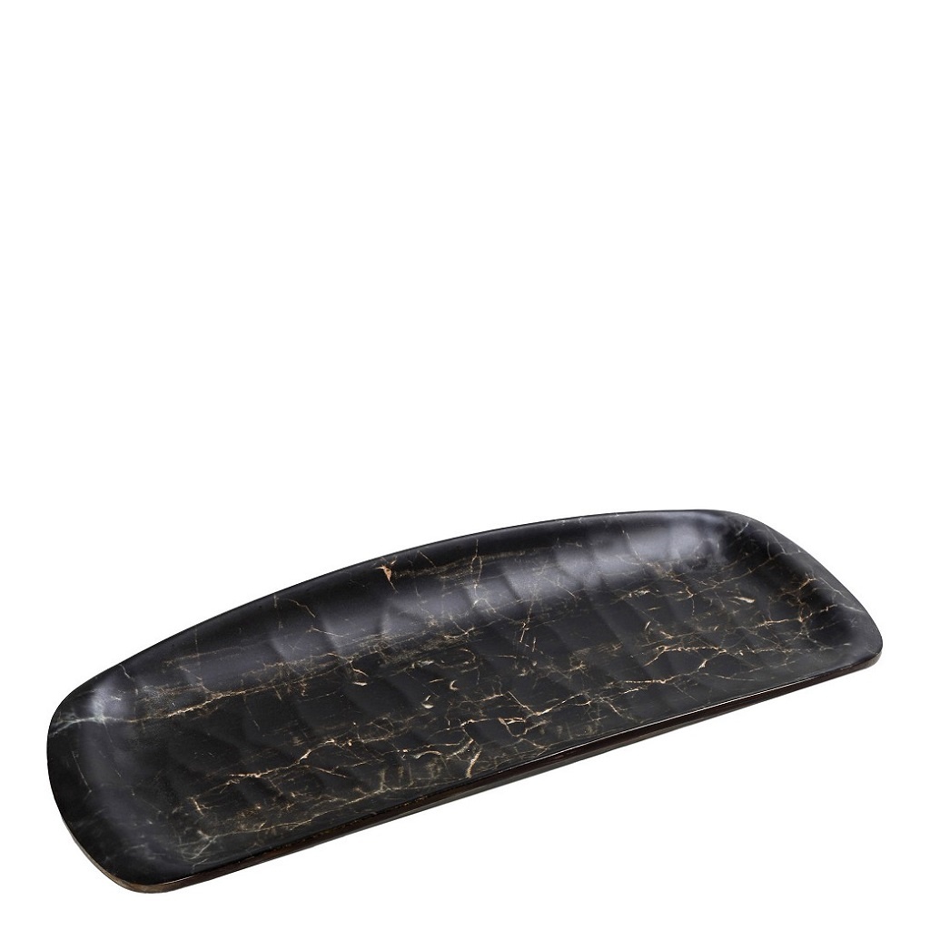 Platou rectangular melamina Hybrid Black 40.5 x 16.5 cm - HWM785K36