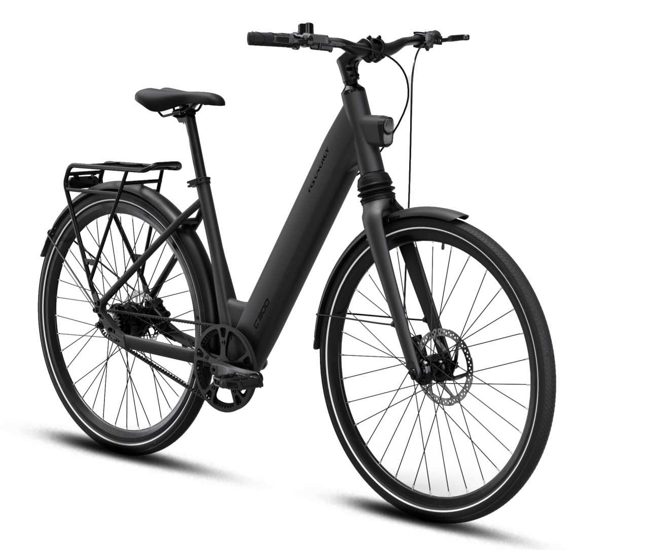 Voltarom Bicicletă Electrică 250W, Voltarom C300, Baterie Samsung 36V 14.69Ah, Autonomie 120 km, Transmisie Carbon Gates, Roți 700C
