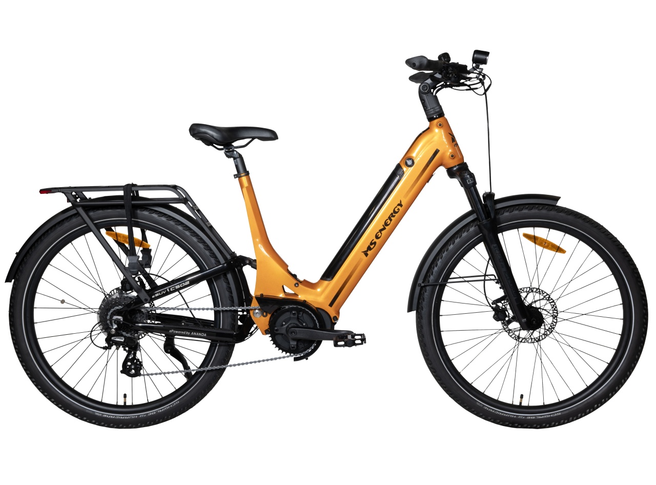 Voltarom Bicicletă Electrică 250W, Voltarom SUV C502, Baterie 48V 12Ah, Autonomie 120 km, Suspensie Dublă, Roți 27.5 inch