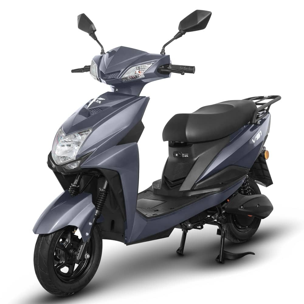 Voltarom Scuter Electric 2000W, Voltarom VS1 Fara permis, model 2025, 72V, 20Ah, viteza maxima 25 Km pe ora, Gri, Autonomie 80Km