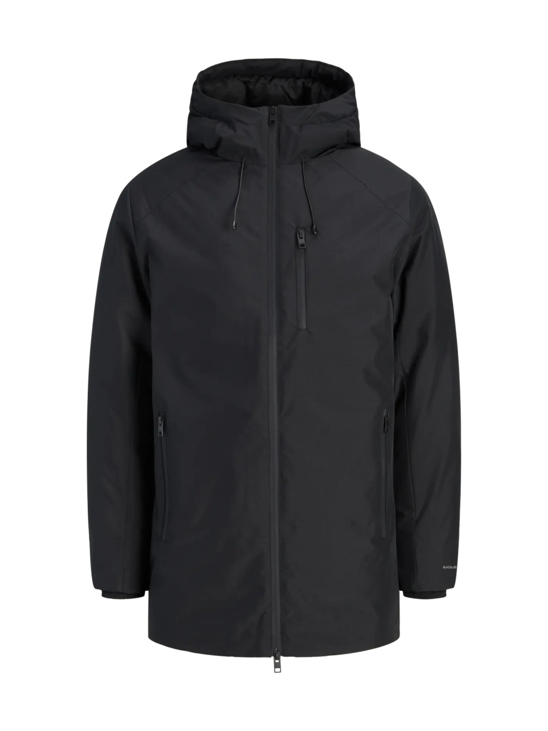 Jack & Jones Jacheta JJSAGE PARKA, barbati, cu gluga si croiala Regular fit, Negru (SELECTATI MARIMEA: XL)