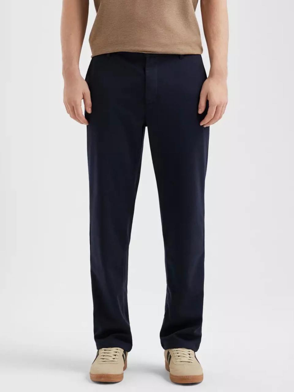 Q/S by s.Oliver Pantaloni chino, barbati, jogger din jerseu, Bleumarin inchis (SELECTATI MARIMEA: L)
