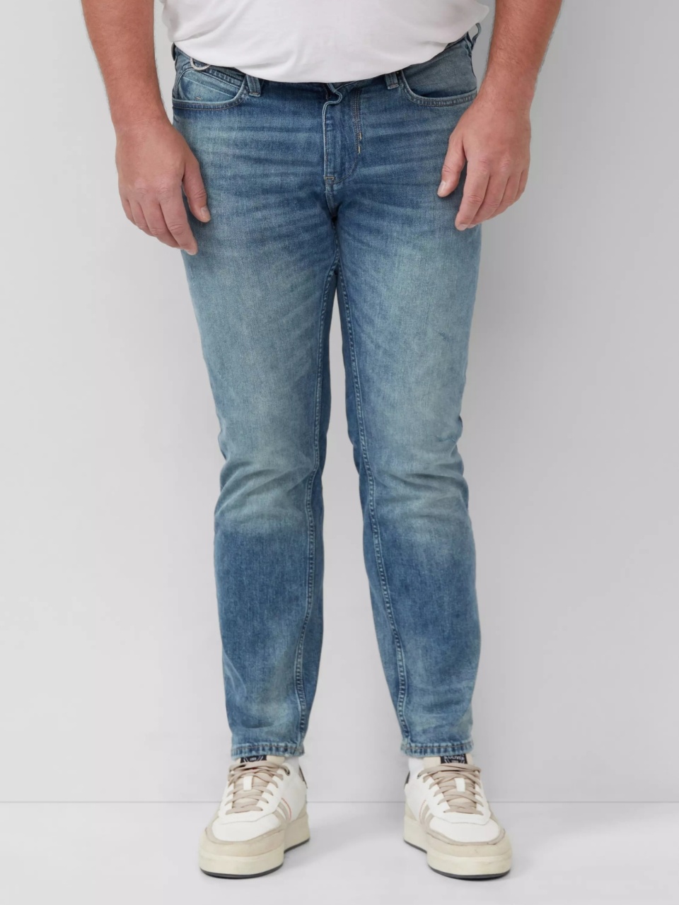 s.Oliver Big Sizes Blugi barbati big size Casby, cu talie medie si croiala Dreapta, Albastru (SELECTATI MARIMEA: 40, SELECTATI LUNGIMEA: 32)