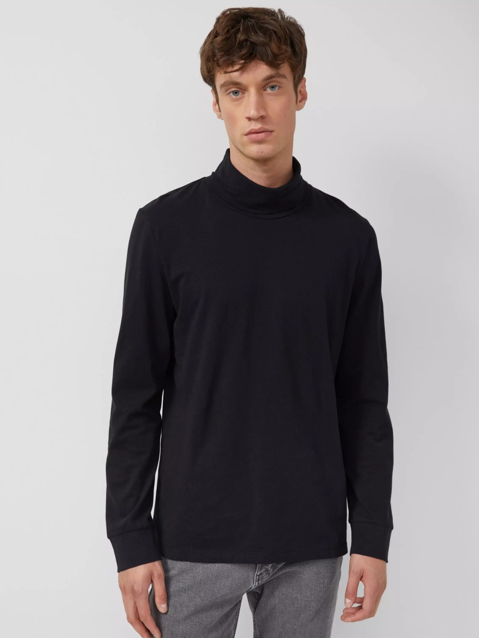 s.Oliver Bluza barbati, cu guler si croiala Regular Fit, Negru (SELECTATI MARIMEA: 2XL)