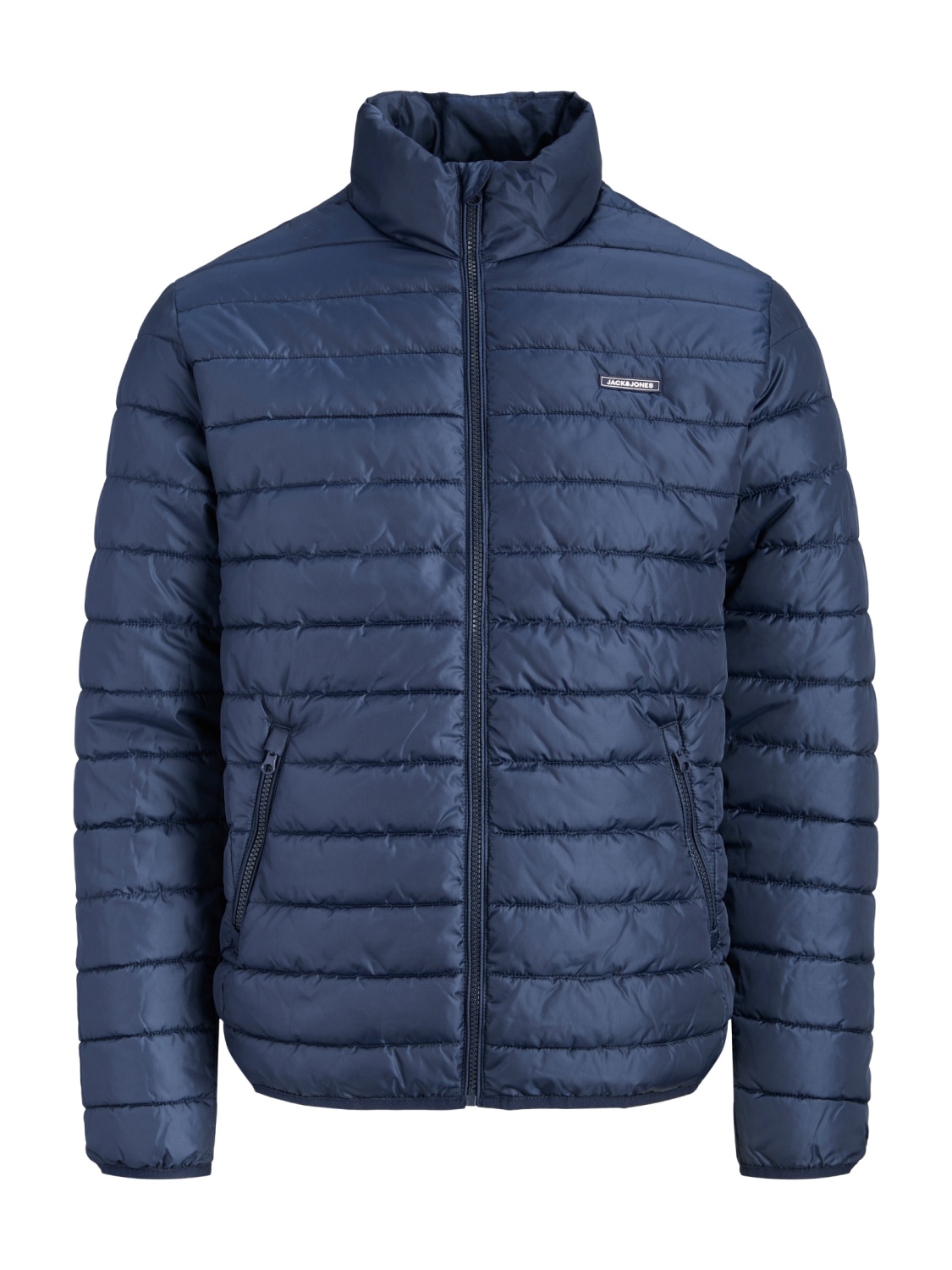 Jack & Jones Plus Jacheta matlasata barbati big sizes, fara gluga, Regular fit, JJELVIS, Bleumarin inchis (SELECTATI MARIMEA: 4XL)