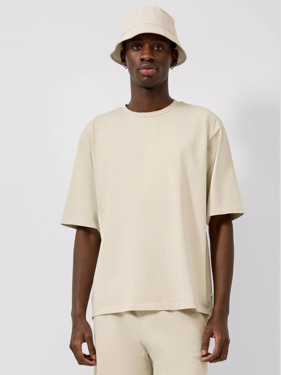 Q/S by s.Oliver Tricou barbati din jerseu, Loose Fit, Crem (SELECTATI MARIMEA: 2XL)
