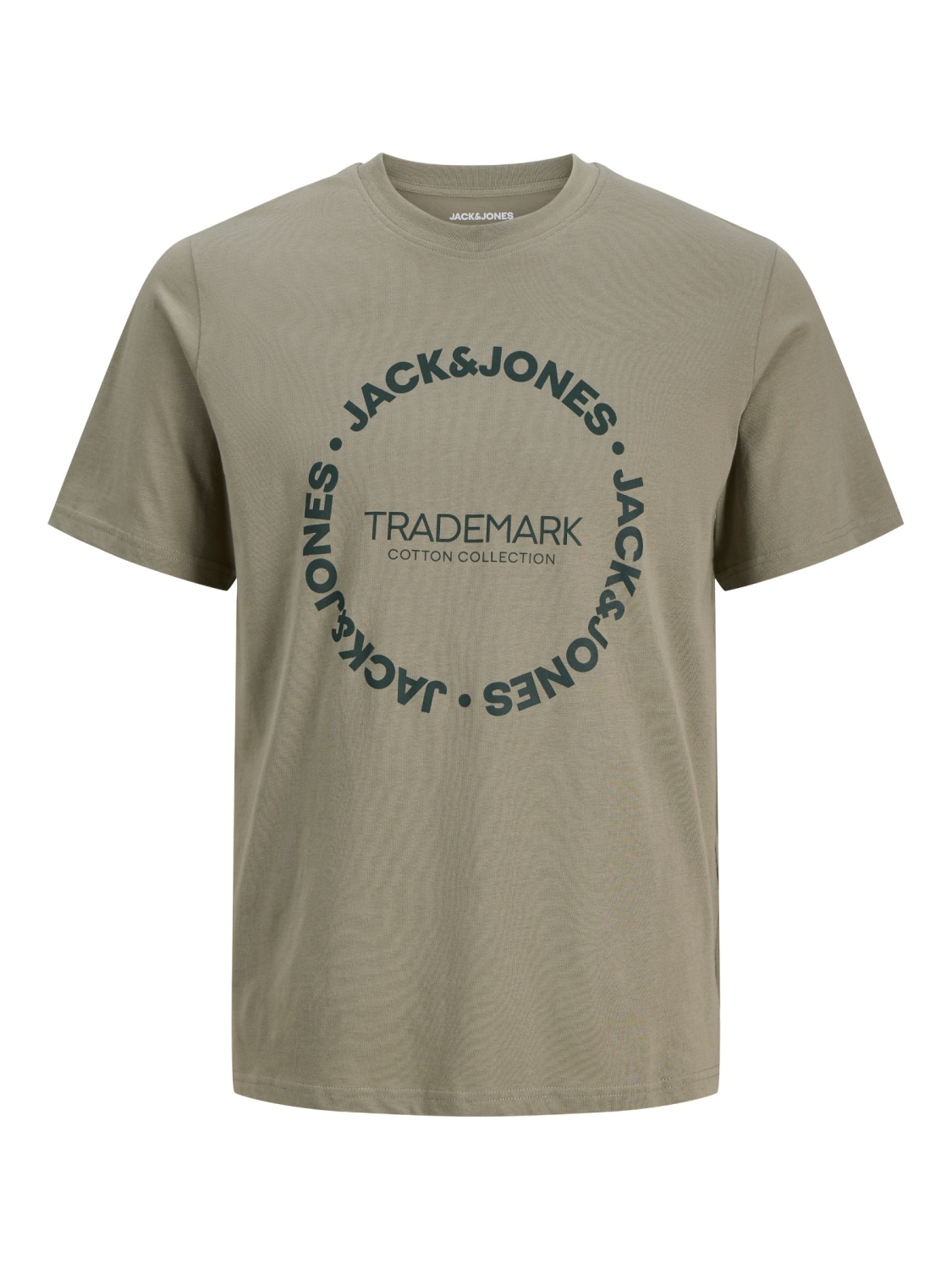 Jack & Jones Tricou baieti, din bumbac, Regular Fit, JJBENSON, Olive (SELECTATI MARIMEA: 152 cm)