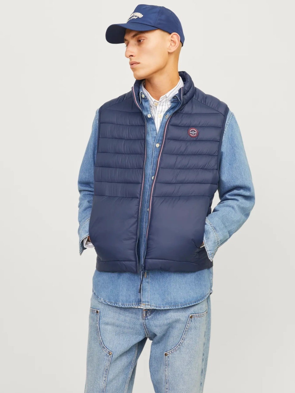 Jack & Jones Vesta fara gluga, barbati, Esprint, Bleumarin inchis (SELECTATI MARIMEA: XS)