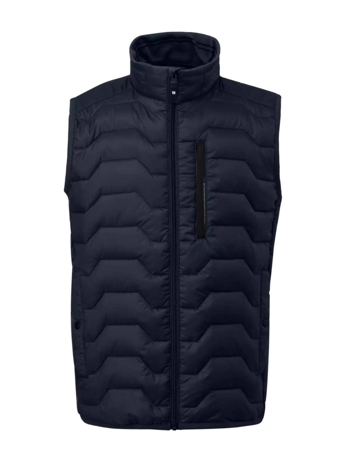 s.Oliver Big Sizes Vesta matlasata barbati big sizes, fara gluga, croiala Regular fit, Bleumarin inchis (SELECTATI MARIMEA: 3XL)