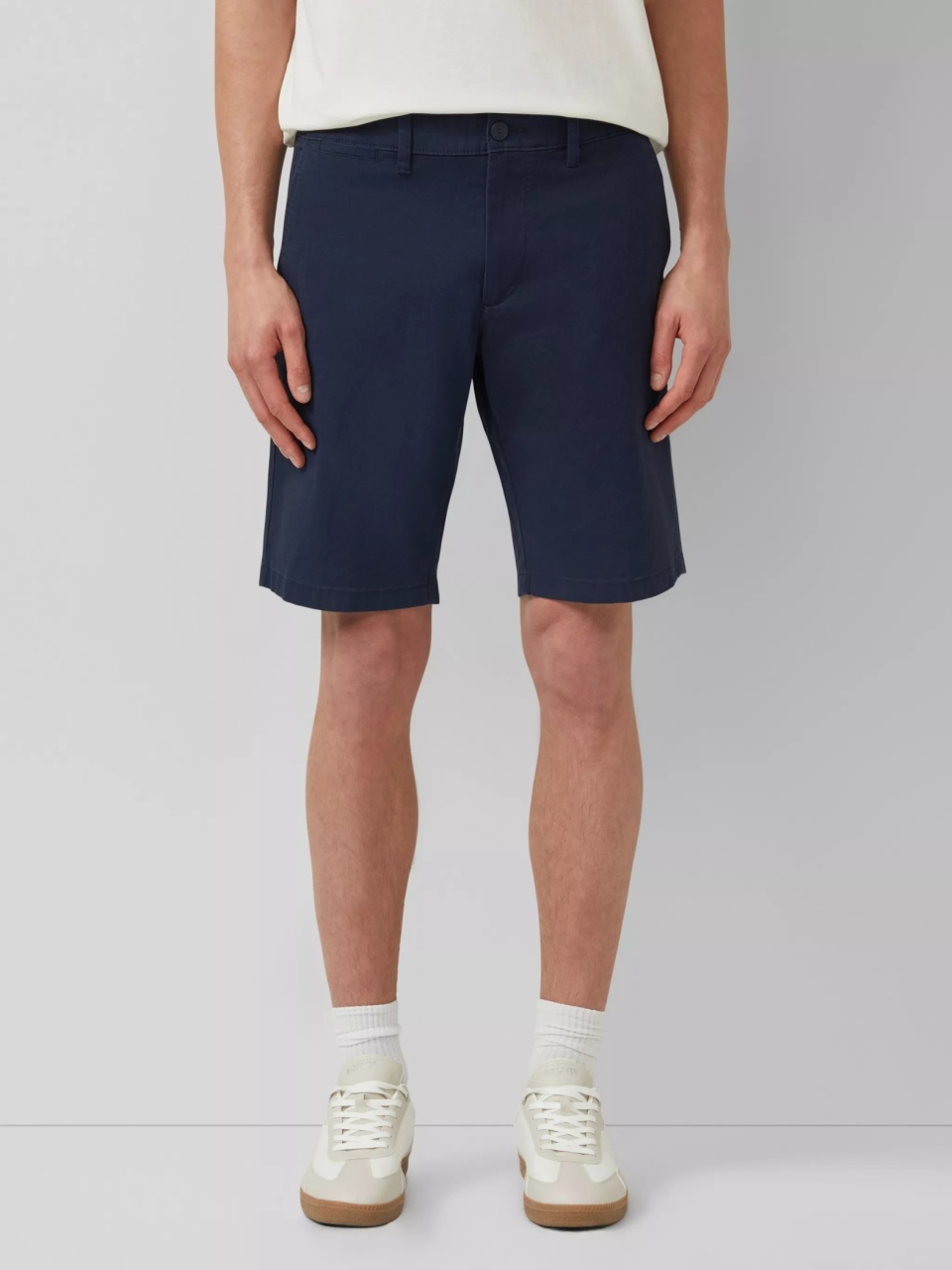 s.Oliver Pantaloni scurti chino barbati, cu talie medie, Regular fit, Phoenix, Bleumarin inchis (SELECTATI MARIMEA: 36)