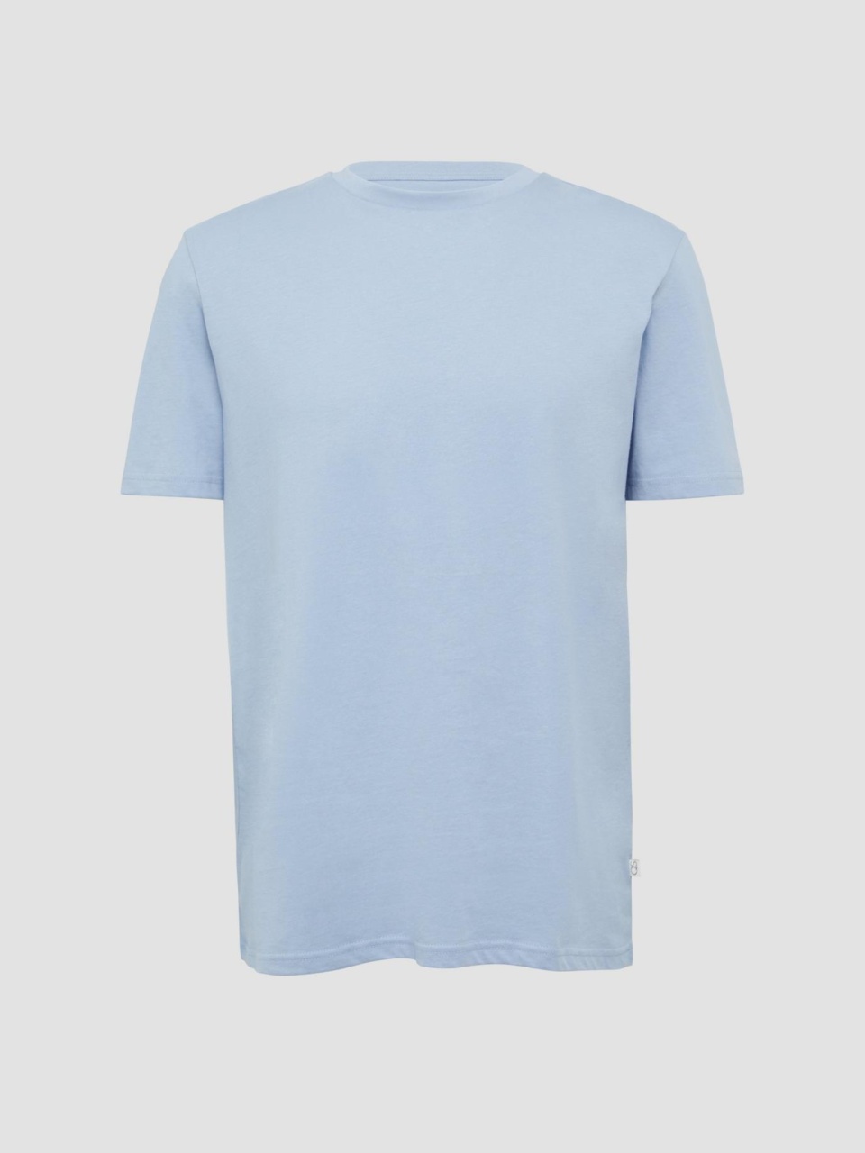 Tricou barbati cu decolteu la baza gatului si croiala Regular fit, Albastru deschis (SELECTATI MARIMEA: S)
