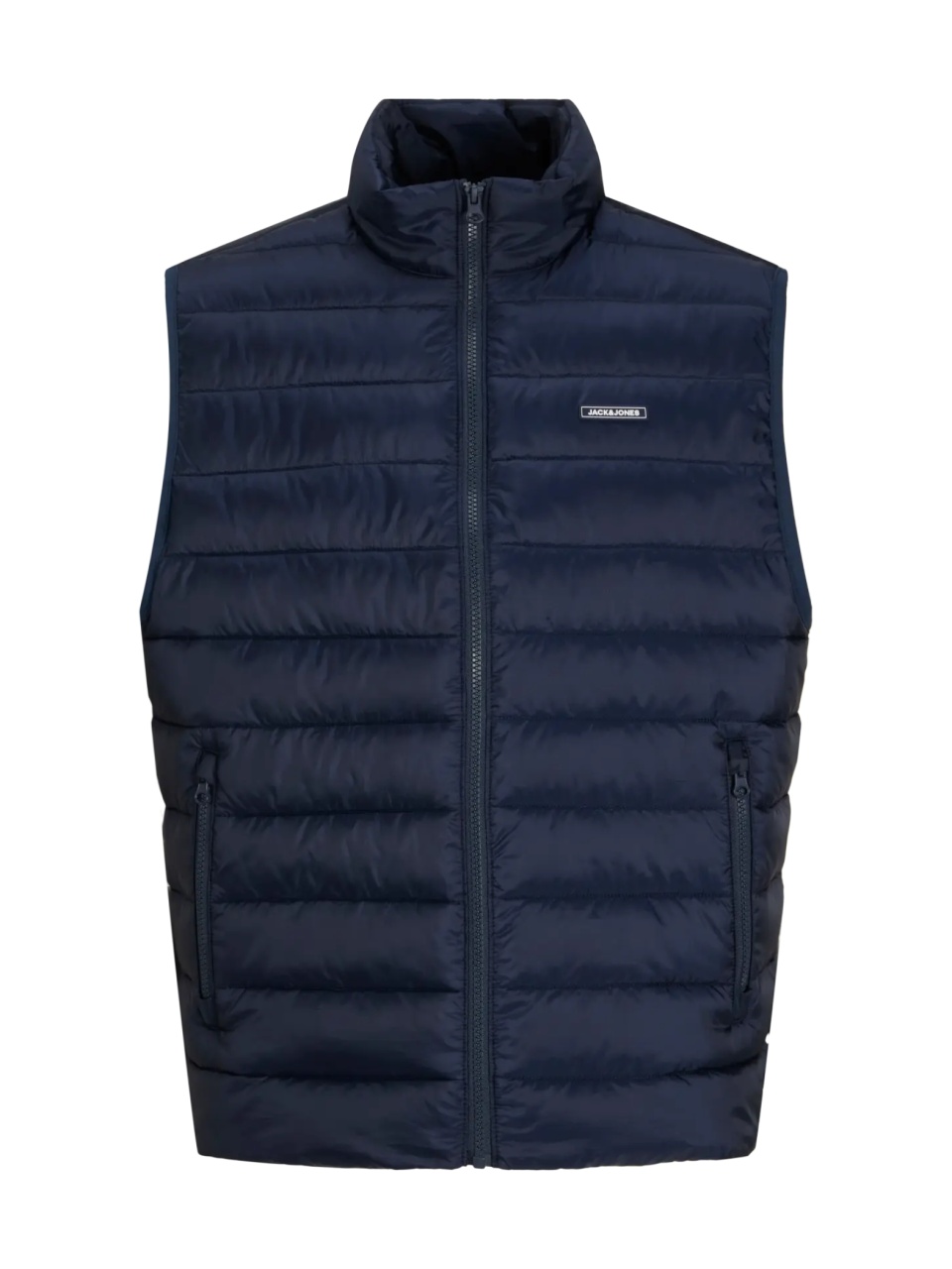 Jack & Jones Plus Vesta fara gluga, barbati big sizes, Bleumarin inchis (SELECTATI MARIMEA: 5XL)