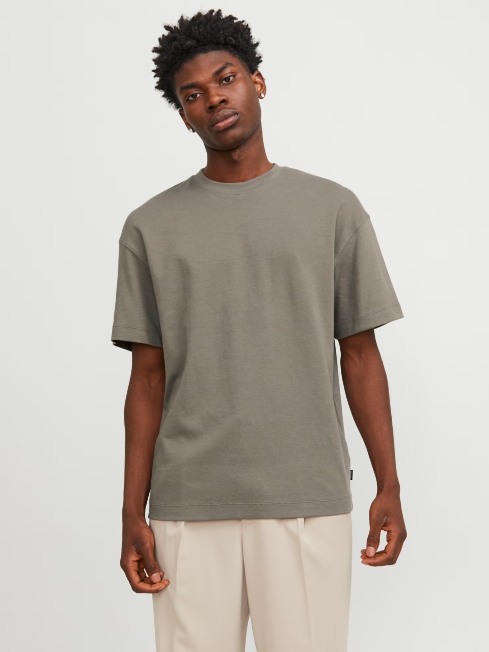 Jack & Jones Tricou barbati JJEURBAN EDGE TEE SS, Loose Fit, Olive (SELECTATI MARIMEA: 2XL)