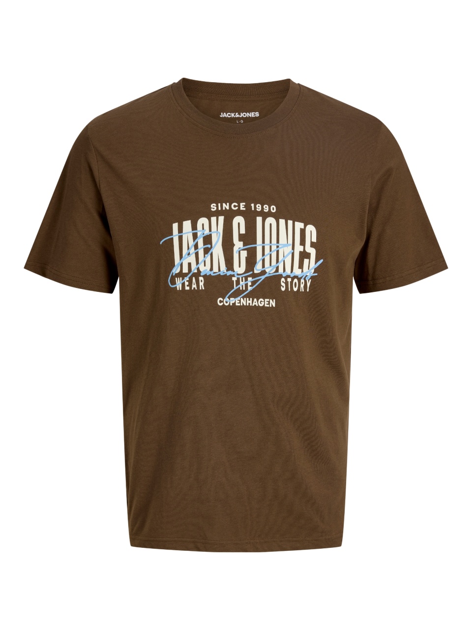 Jack & Jones Tricou la baza gatului baieti, din bumbac, Regular fit, Maro (SELECTATI MARIMEA: 152 cm)