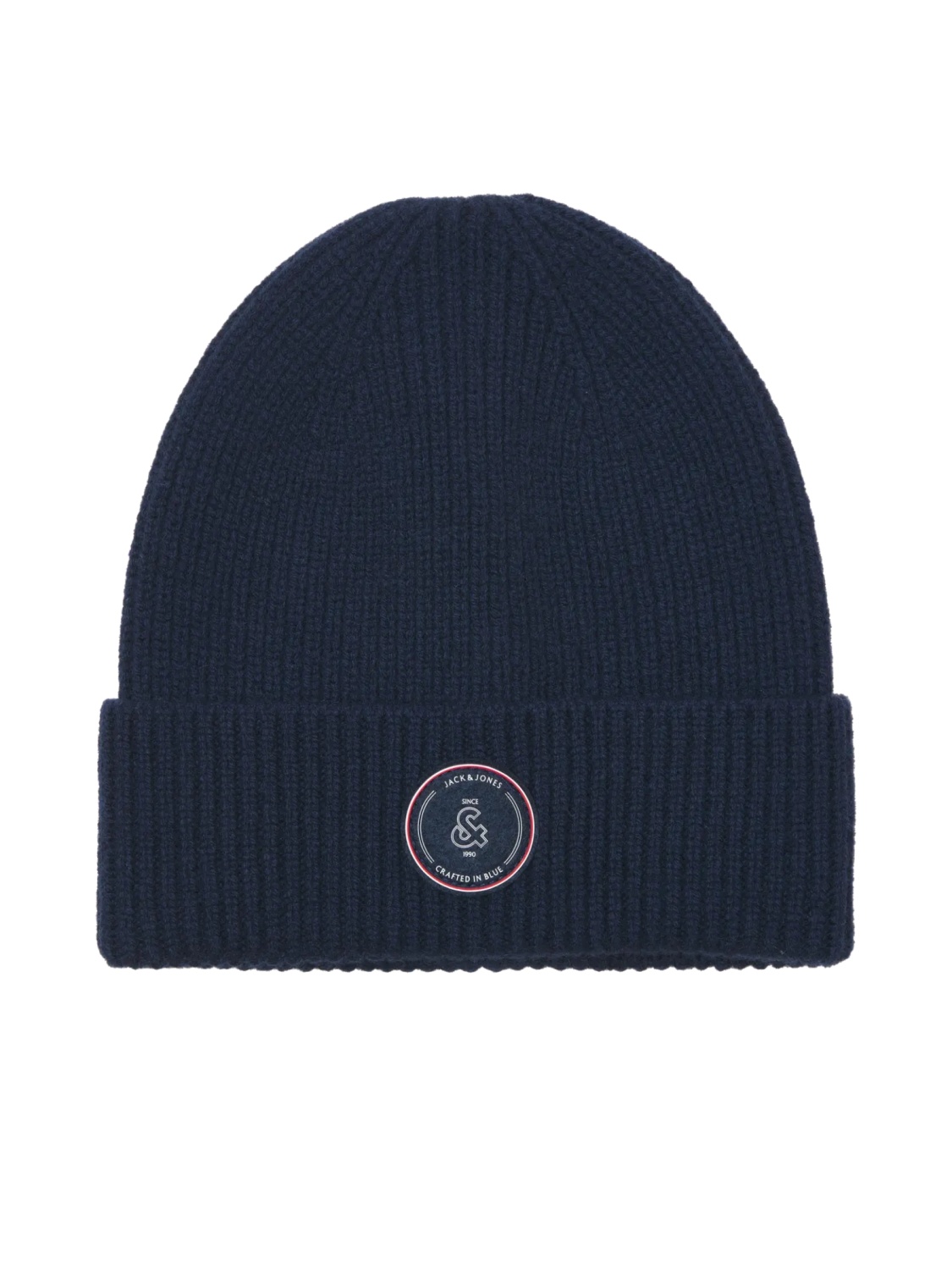 Jack & Jones Caciula barbati, din lana, cu logo, JACWINSTON, Bleumarin inchis