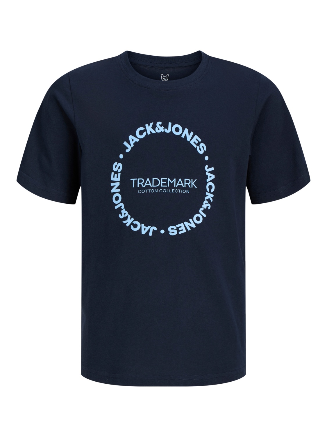 Jack & Jones Tricou baieti, din bumbac, Regular Fit, JJBENSON, Bleumarin inchis (SELECTATI MARIMEA: 164 cm)