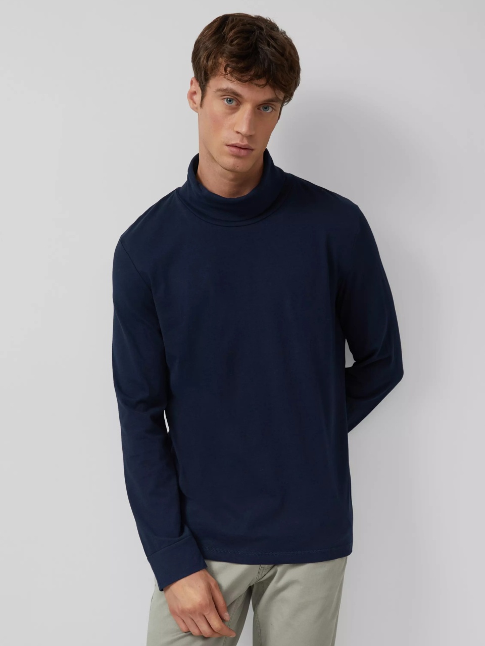 s.Oliver Bluza barbati, cu guler si croiala Regular Fit, Bleumarin inchis (SELECTATI MARIMEA: M)