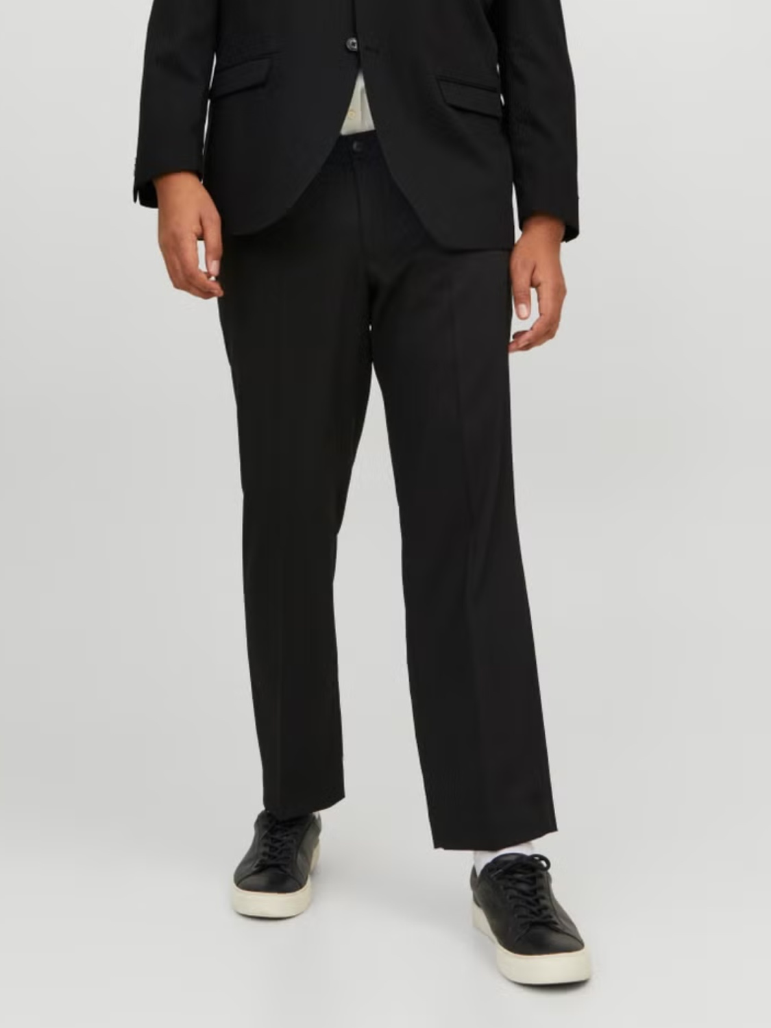Jack & Jones Plus Pantaloni costum barbati, JPRFRANCO, cu croiala Regular Fit, Negru (SELECTATI MARIMEA: 72)