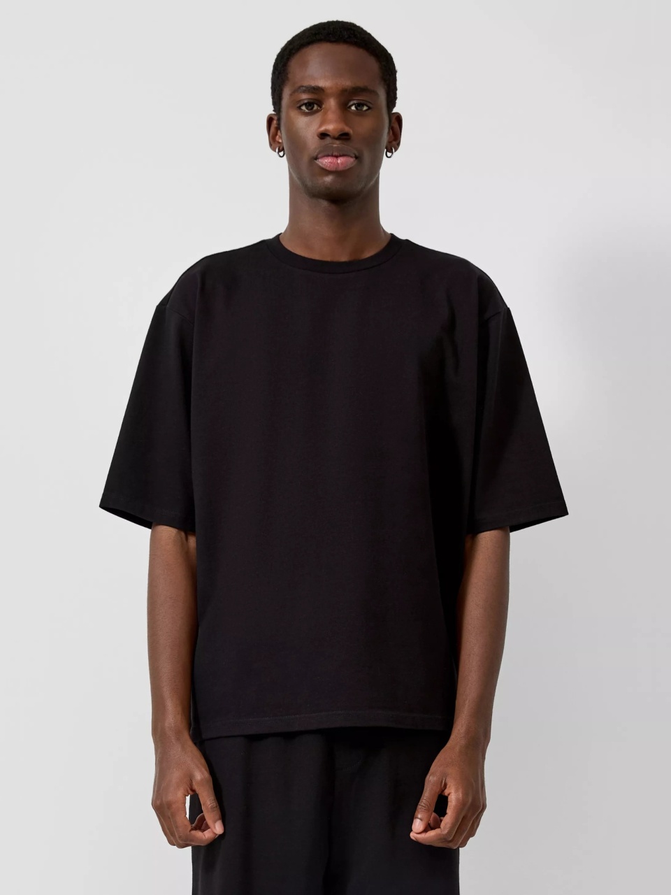 Q/S by s.Oliver Tricou barbati din jerseu, Loose Fit, Negru (SELECTATI MARIMEA: M)