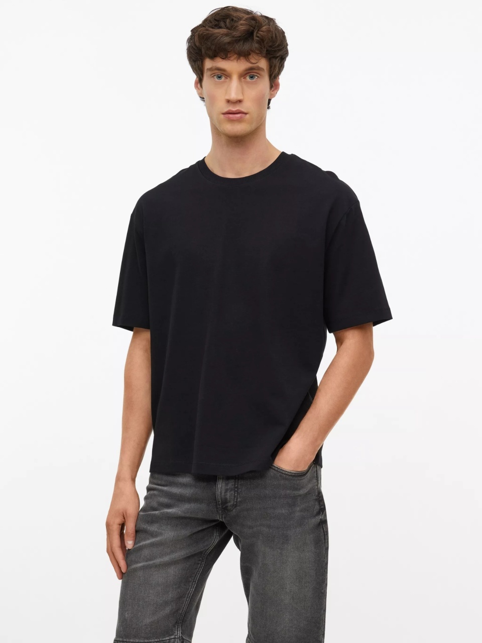 s.Oliver Tricou barbati la baza gatului, din jerseu gros de bumbac, Modern fit, Negru (SELECTATI MARIMEA: 2XL)