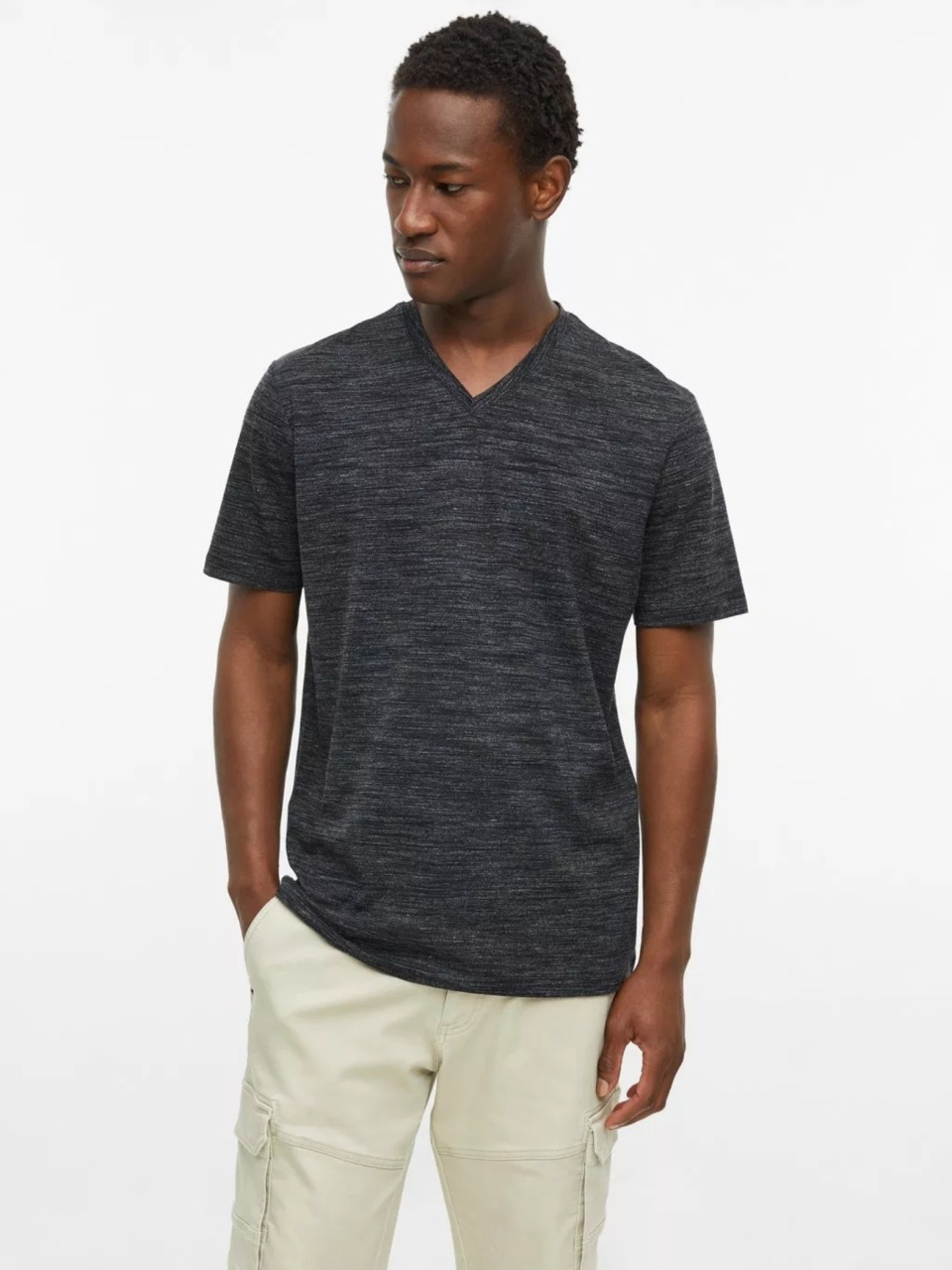 s.Oliver Tricou cu anchior, barbati, din amestec de bumbac, Regular fit, Negru (SELECTATI MARIMEA: S)