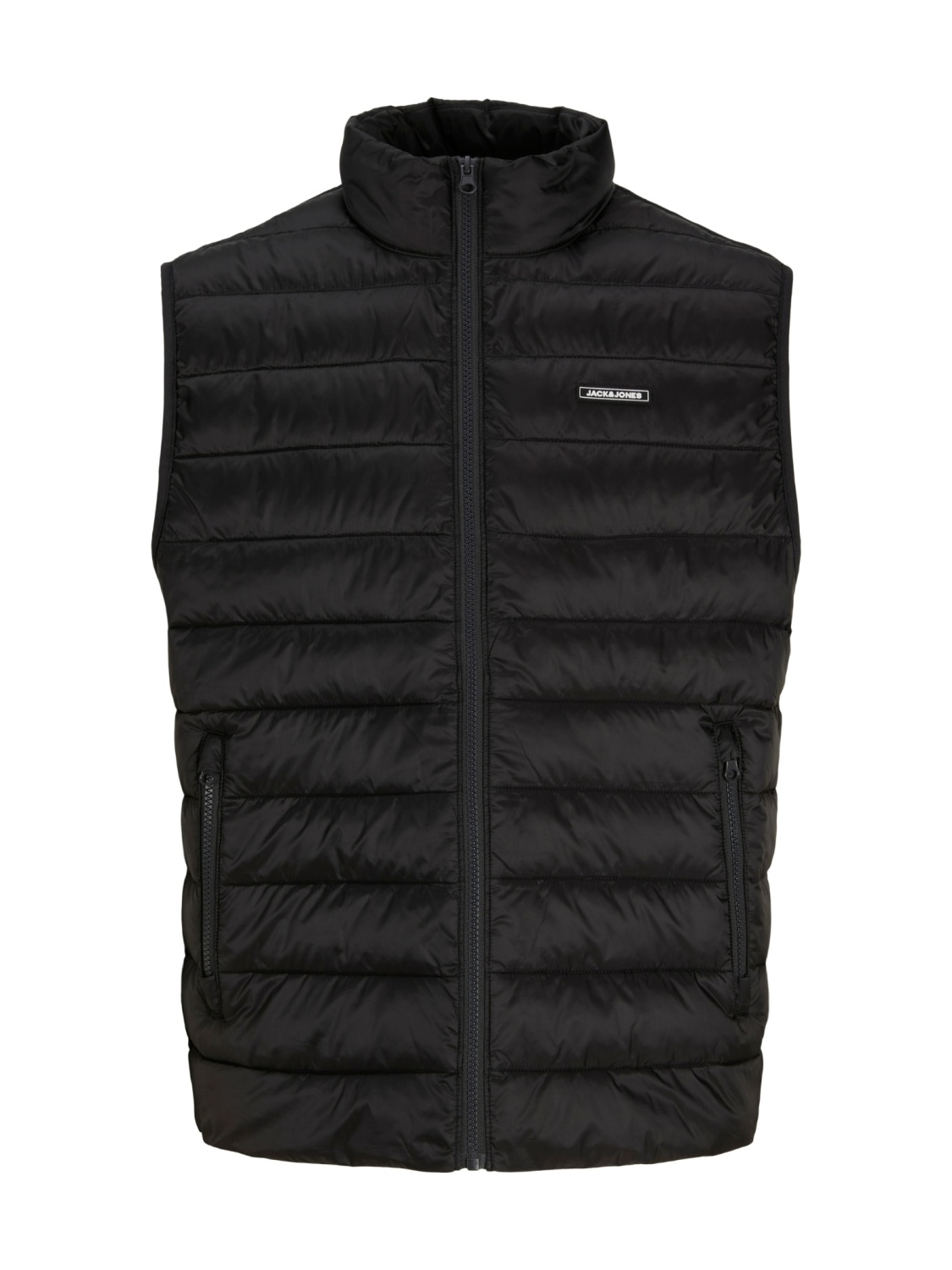 Jack & Jones Plus Vesta barbati big sizes, fara gluga, JJELVIS, Negru (SELECTATI MARIMEA: 6XL)