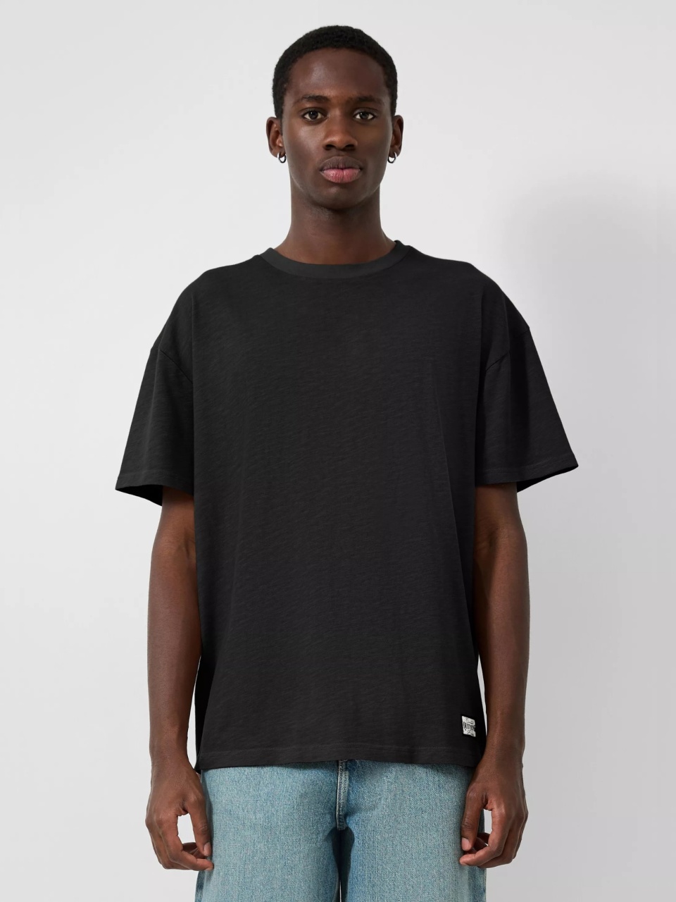 Q/S by s.Oliver Tricou la baza gatului barbati, din jerseu, Relaxed fit, Negru (SELECTATI MARIMEA: S)