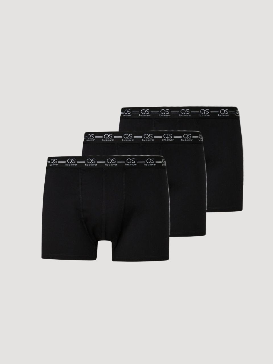 Q/S by s.Oliver Underwear barbati Set 3 perechi de boxeri, Negru (SELECTATI MARIMEA: S)