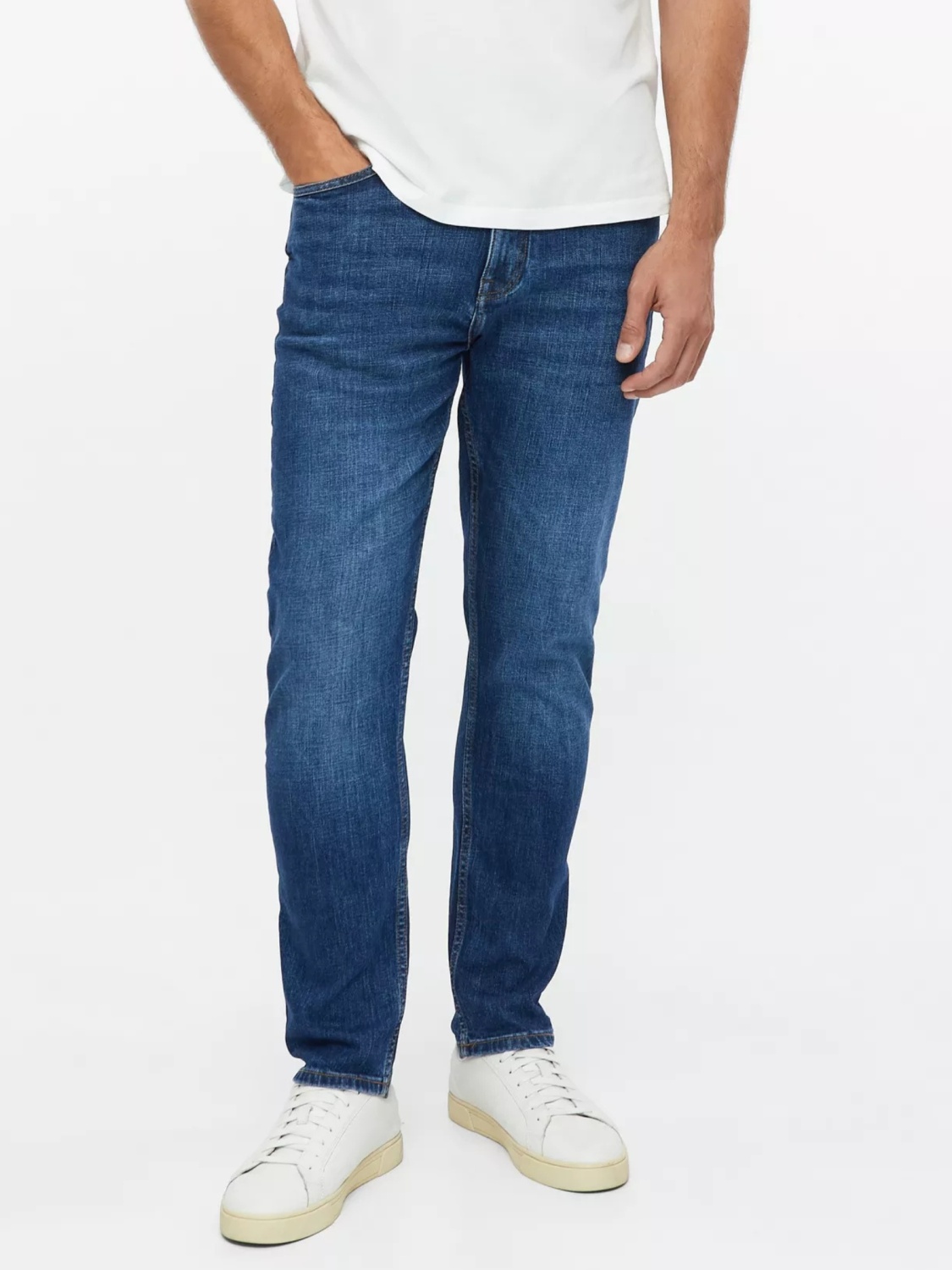 s.Oliver Blugi barbati Mauro, cu talie medie, Regular fit, Tapered leg, Albastru inchis (SELECTATI MARIMEA: 36, SELECTATI LUNGIMEA: 32)